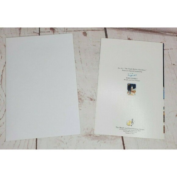 The Night Before Christmas #813 Greeting Card by Tom Yendell – Mouth & Foot - Picture 3 of 10